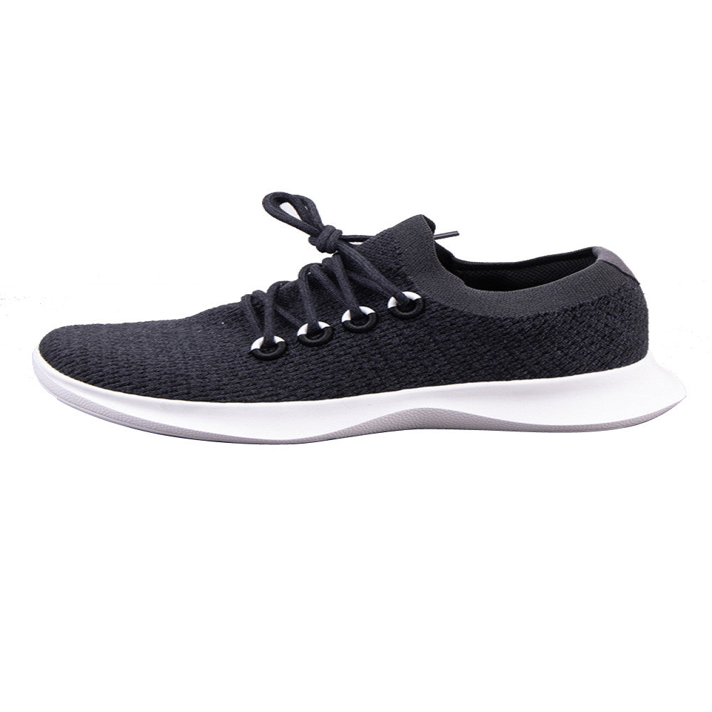 Foreign trade tail goods out of old American wool blend fly woven breathable autumn and winter lightweight shock absorption casual sports running shoes men image 5