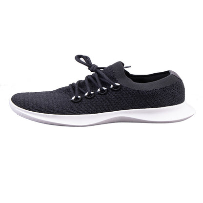 Foreign trade tail goods out of old American wool blend fly woven breathable autumn and winter lightweight shock absorption casual sports running shoes men image 5