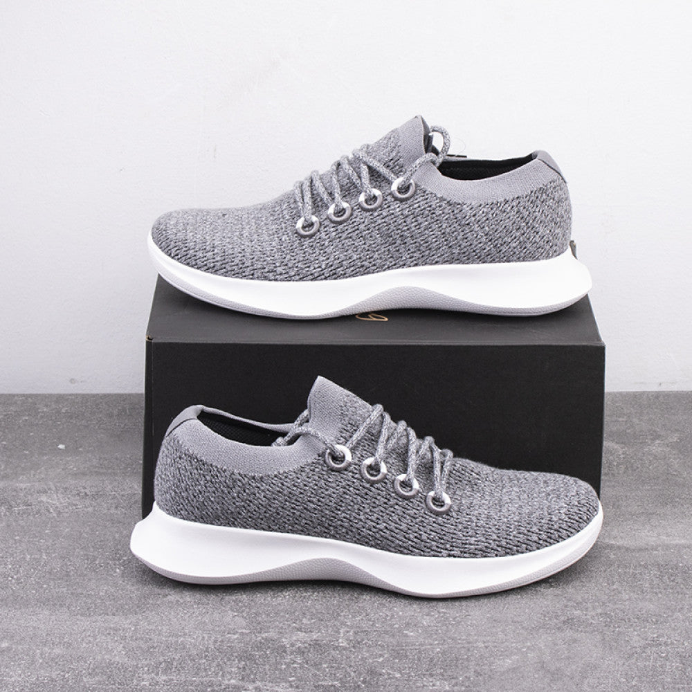 Foreign trade tail goods out of old American wool blend fly woven breathable autumn and winter lightweight shock absorption casual sports running shoes men image 39