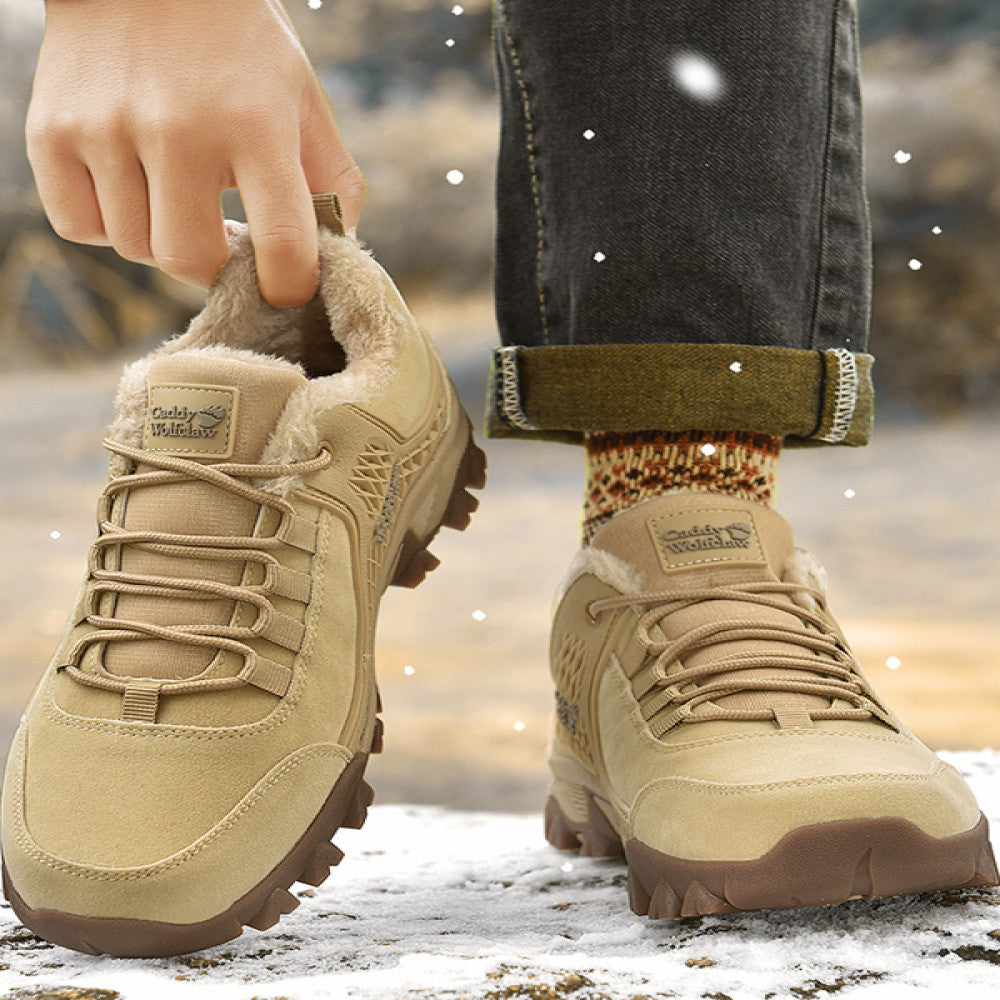 Winter Velvet Men s Shoes 46 Dad Winter Shoes 47 Bottom Wear resistant and Anti slip 48 Large Men s Sports Cotton Shoes image 0