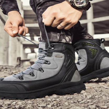 Autumn and winter new outdoor boots 47 combat boots 46 men s plus size mountain off road shoes anti fall and anti stab rescue boots image 59