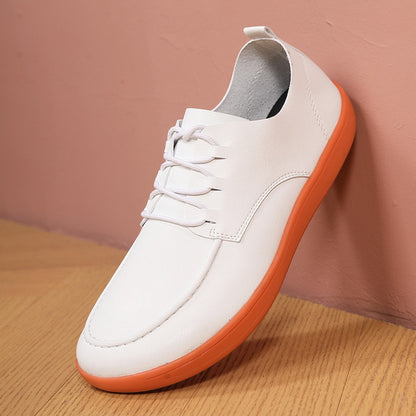 Large size shoes for men no squeezing feet 46 soft sole enlarged and widened 47 barefoot shoes breathable black waterproof casual leather shoes image 116