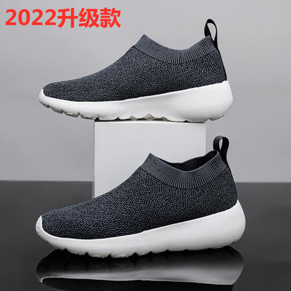 Spring new lightweight sports running shoes with anti slip and elastic soft sole cover versatile casual lazy shoes for men image 27