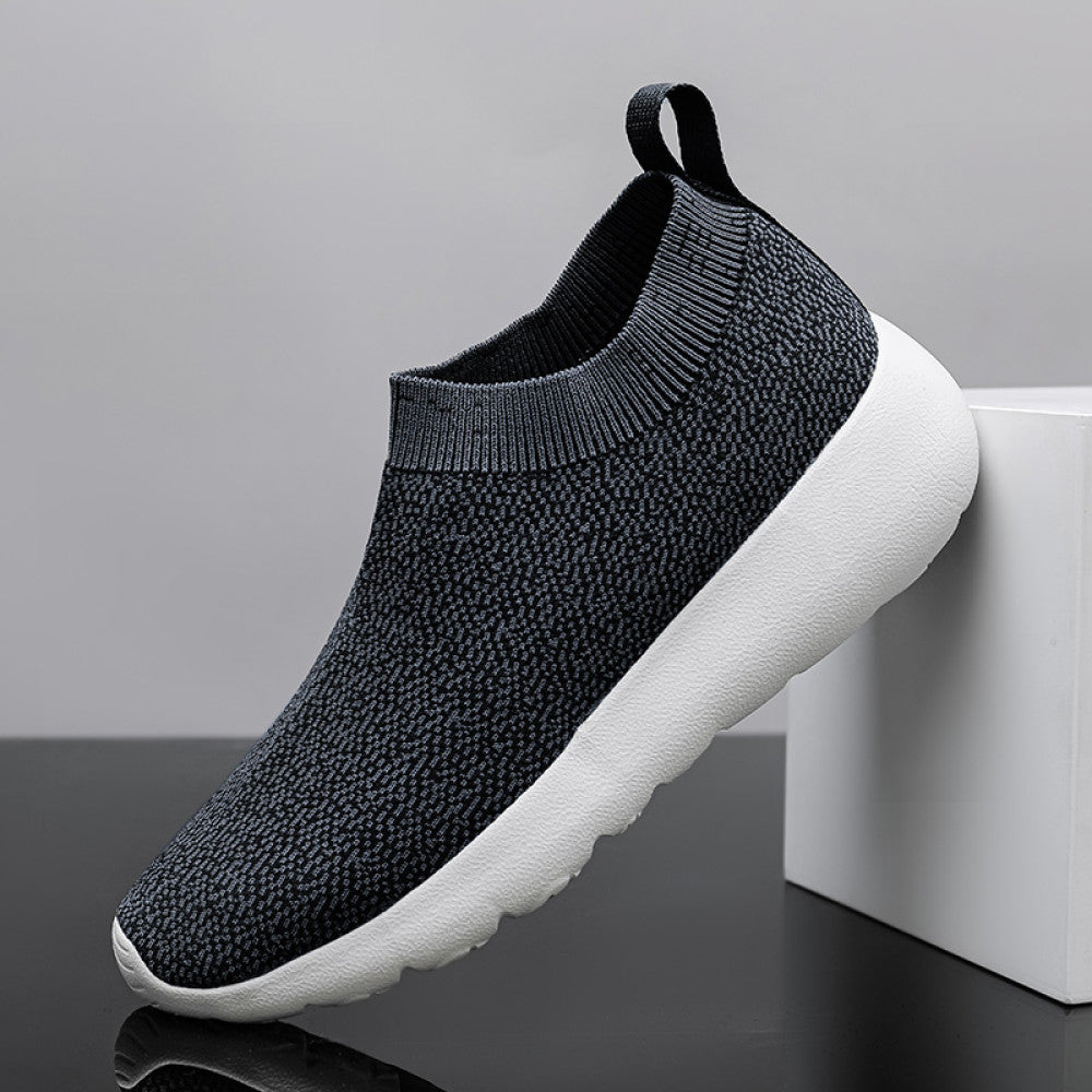 Spring new lightweight sports running shoes with anti slip and elastic soft sole cover versatile casual lazy shoes for men image 30
