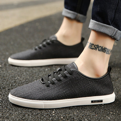 Summer men s breathable thin 2025 new linen canvas shoes men s multifunctional casual shoes summer old Beijing cloth shoes