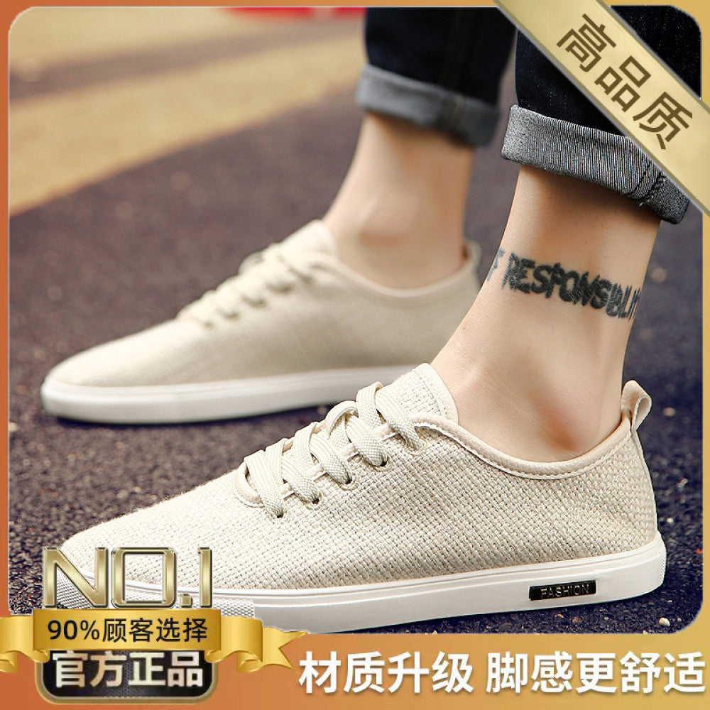 Summer men s breathable thin 2025 new linen canvas shoes men s multifunctional casual shoes summer old Beijing cloth shoes image 71