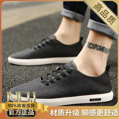 Summer men s breathable thin 2025 new linen canvas shoes men s multifunctional casual shoes summer old Beijing cloth shoes image 88