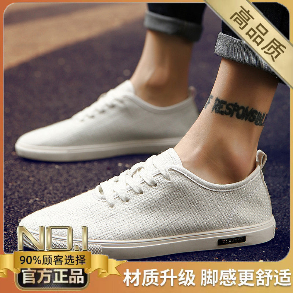 Summer men s breathable thin 2025 new linen canvas shoes men s multifunctional casual shoes summer old Beijing cloth shoes image 98