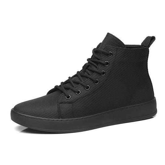 High top men s shoes breathable men s shoes Korean style sneakers men s versatile trendy shoes casual shoes men s trendy canvas shoes mid top