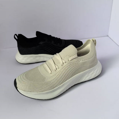 Spanish tail goods breathable mesh comfortable women s sports shoes non slip shock absorption thick sole shallow mouth casual jogging shoes image 1