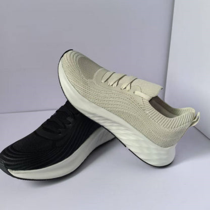 Spanish tail goods breathable mesh comfortable women s sports shoes non slip shock absorption thick sole shallow mouth casual jogging shoes image 2