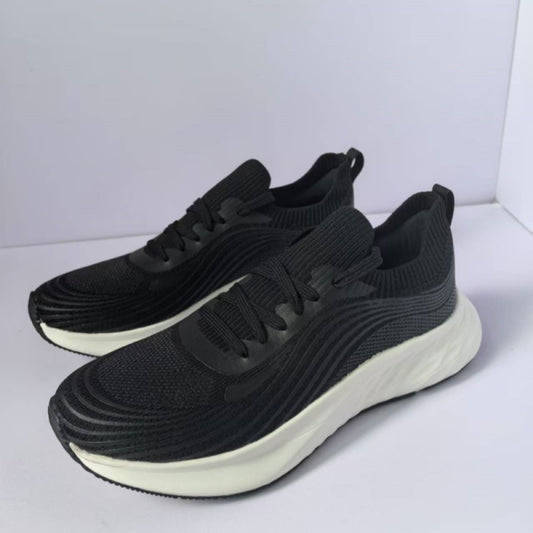 Spanish tail goods breathable mesh comfortable women s sports shoes non slip shock absorption thick sole shallow mouth casual jogging shoes