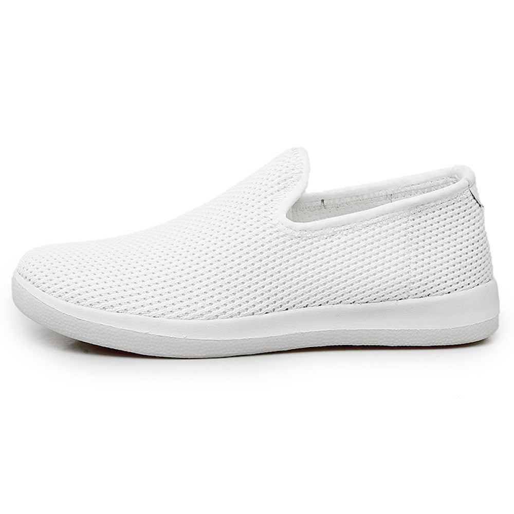 Middle aged and elderly mother s casual shoes lazy shoes flat shoes mesh shoes mother s shoes old Beijing cloth shoes elderly shoes