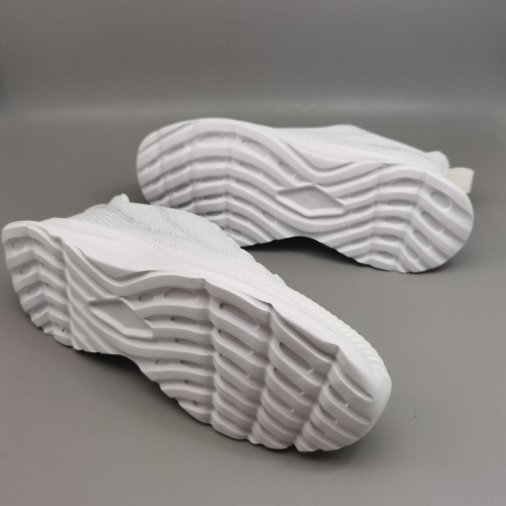Brand shoes Bont men s classic new sports and casual mesh shoes men s Korean version trendy shoes men s flying woven white shoes image 3