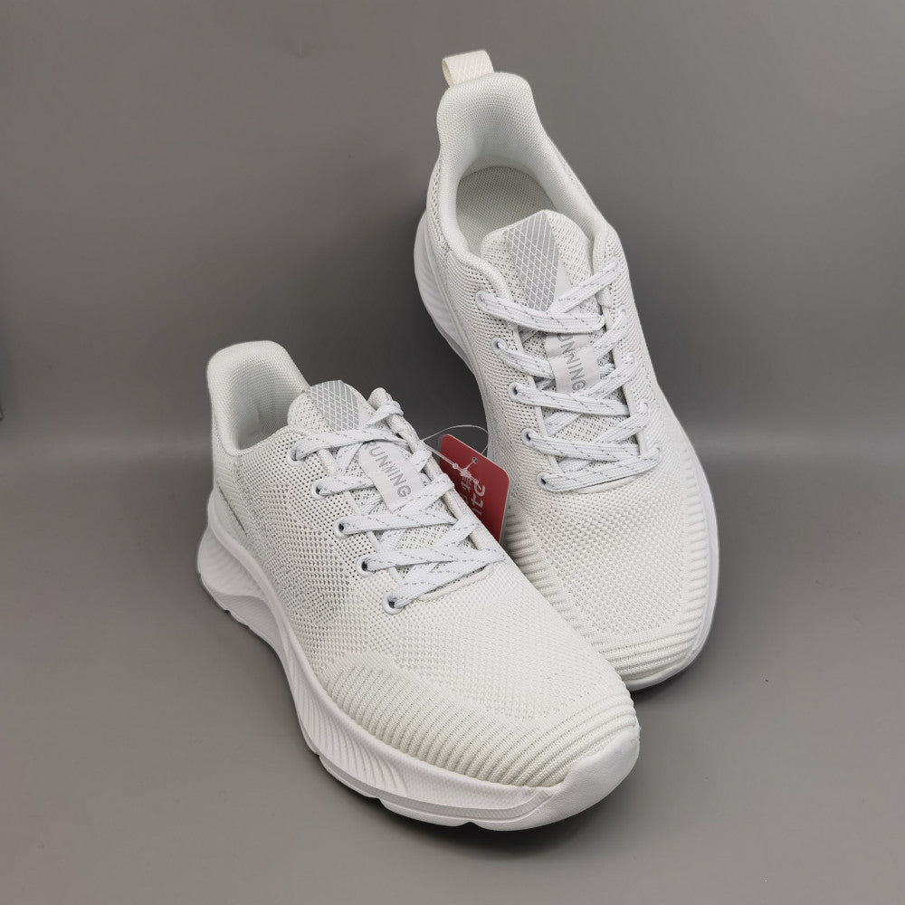 Brand shoes Bont men s classic new sports and casual mesh shoes men s Korean version trendy shoes men s flying woven white shoes image 5
