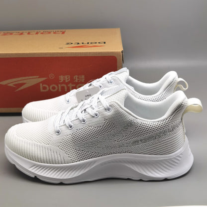 Brand shoes Bont men s classic new sports and casual mesh shoes men s Korean version trendy shoes men s flying woven white shoes image 0