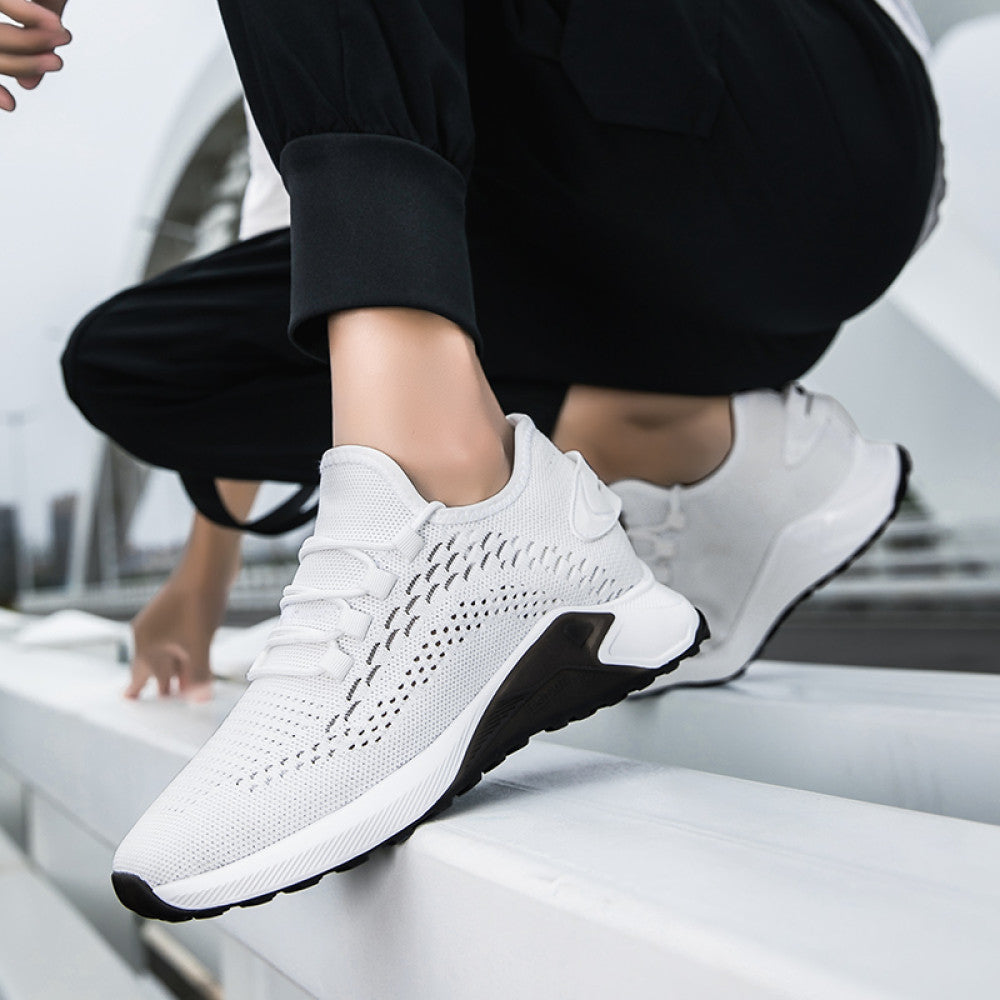 Sengao Fei woven shoes breathable mesh trendy shoes men s height increasing shoes 8cm sports and leisure versatile inner height increasing men s shoes 6cm image 54