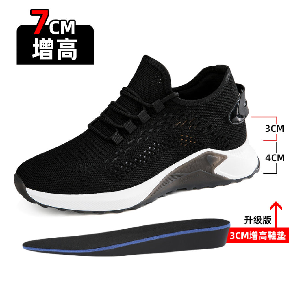 Sengao Fei woven shoes breathable mesh trendy shoes men s height increasing shoes 8cm sports and leisure versatile inner height increasing men s shoes 6cm image 20