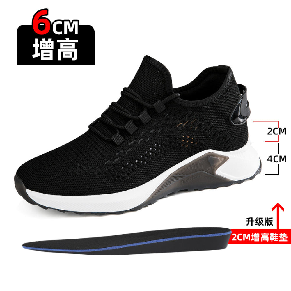 Sengao Fei woven shoes breathable mesh trendy shoes men s height increasing shoes 8cm sports and leisure versatile inner height increasing men s shoes 6cm image 36