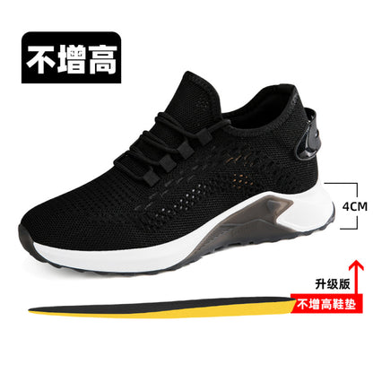 Sengao Fei woven shoes breathable mesh trendy shoes men s height increasing shoes 8cm sports and leisure versatile inner height increasing men s shoes 6cm image 42