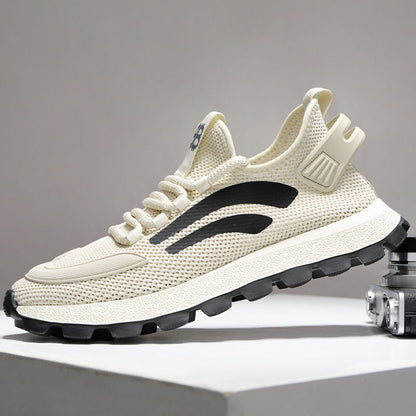 VIFIRFAR Flyknit Sports Shoes for Men Spring and Summer Breathable 2025 New Style Trendy and Versatile Mesh Surface Large Hole Mesh Shoes for Men image 23