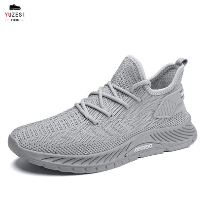 Summer breathable inner height increasing shoes for men 10cm invisible flying mesh casual multifunctional mesh shoes men s soft soled sports shoes image 134