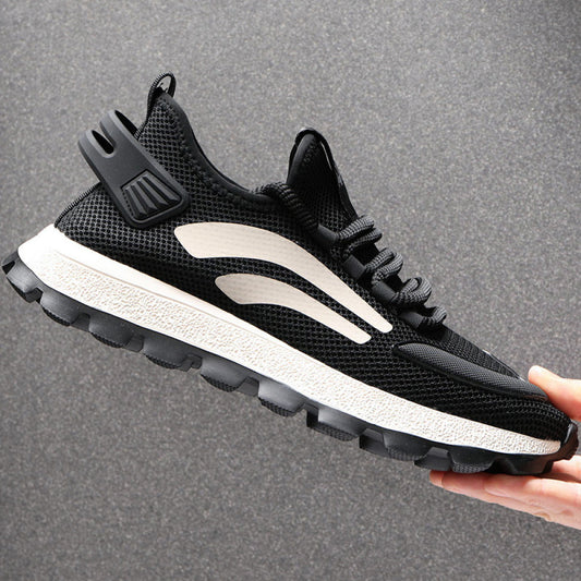 VIFIRFAR Flyknit Sports Shoes for Men Spring and Summer Breathable 2025 New Style Trendy and Versatile Mesh Surface Large Hole Mesh Shoes for Men
