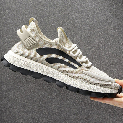 VIFIRFAR Flyknit Sports Shoes for Men Spring and Summer Breathable 2025 New Style Trendy and Versatile Mesh Surface Large Hole Mesh Shoes for Men