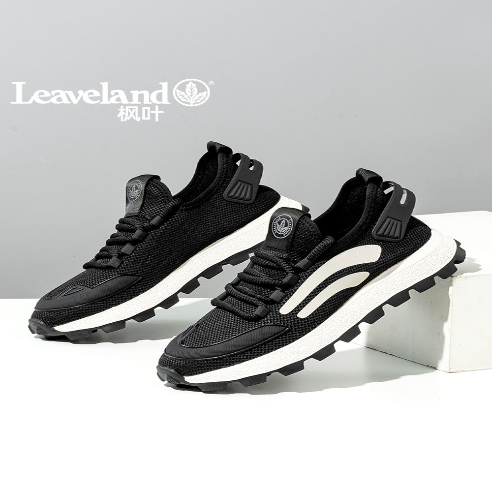 Maple Leaf Men s Shoes 2025 Summer New Mesh Sports and Leisure Shoes Thick soled Height increasing Mesh Shoes Breathable Lightweight Shoes Trendy image 0