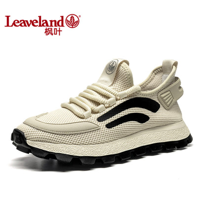 Maple Leaf Men s Shoes 2025 Summer New Mesh Sports and Leisure Shoes Thick soled Height increasing Mesh Shoes Breathable Lightweight Shoes Trendy