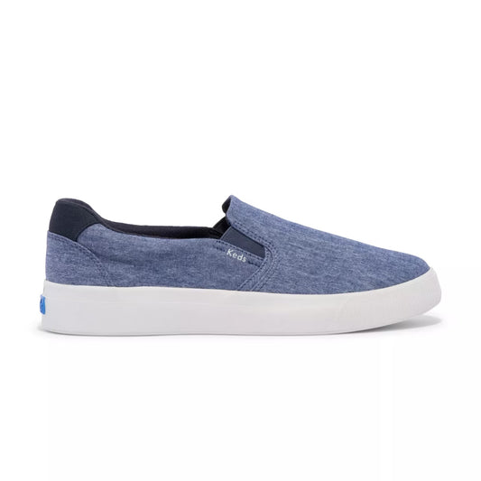 Keds foreign trade embroidered canvas slip on loafers all match summer breathable casual shoes