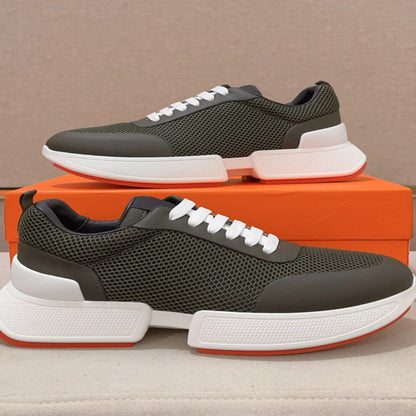 Bangjiani European Station Men s Shoes Board Shoes Trendy Brand Hairstylist Single Shoes Sports Shoes Mesh Summer Shoes Breathable New Style image 0