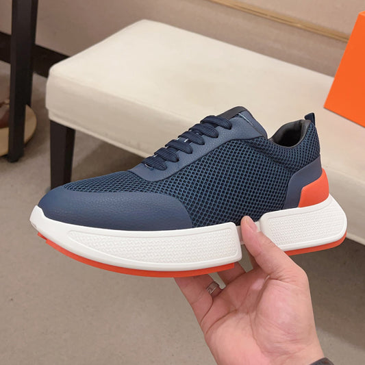 Bangjiani European Station Men s Shoes Board Shoes Trendy Brand Hairstylist Single Shoes Sports Shoes Mesh Summer Shoes Breathable New Style