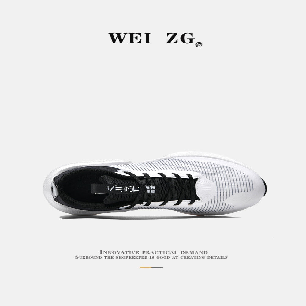 Scarce export to Europe and the United States high end carbon plate running shoes elastic shock absorption couple sports running shoes casual versatile men s shoes image 3