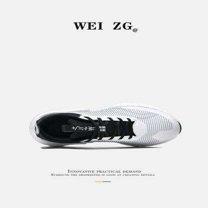 Scarce export to Europe and the United States high end carbon plate running shoes elastic shock absorption couple sports running shoes casual versatile men s shoes image 3