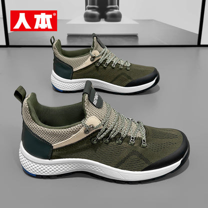 Renben men s shoes 2024 summer sports casual shoes new men s lightweight non slip soft sole breathable deodorant running shoes image 47