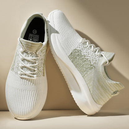 Counter Socks Men s Shoes Summer Breathable Flyknit Mesh Mesh Shoes Men s Casual Running Thick Bottom Coconut Dad Sports image 13
