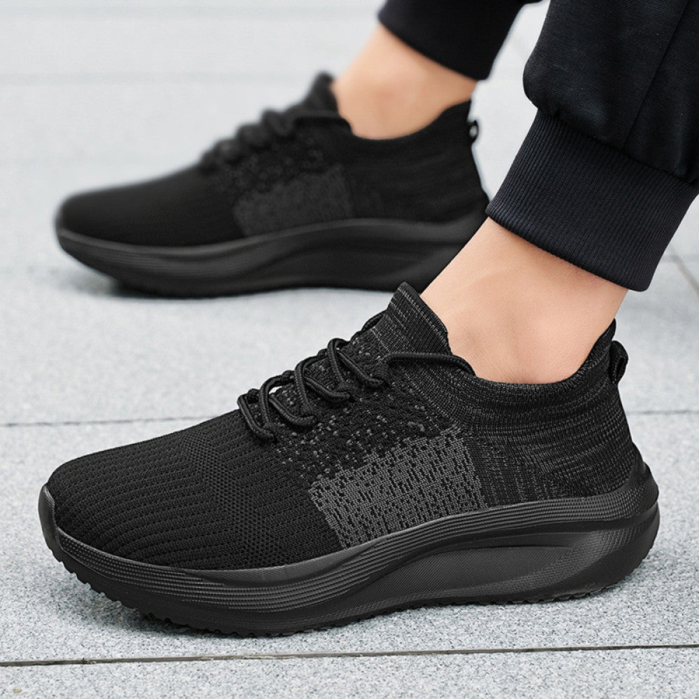 Counter Socks Men s Shoes Summer Breathable Flyknit Mesh Mesh Shoes Men s Casual Running Thick Bottom Coconut Dad Sports image 14