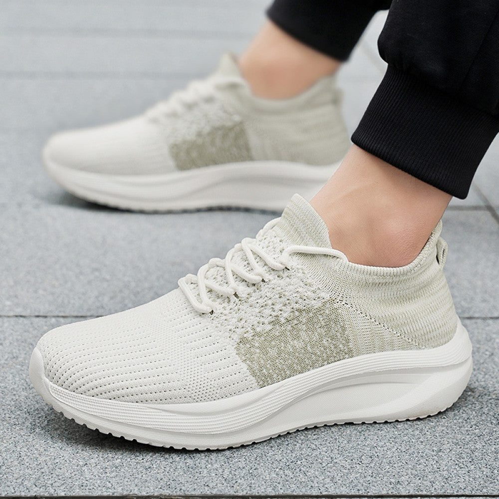 Counter Socks Men s Shoes Summer Breathable Flyknit Mesh Mesh Shoes Men s Casual Running Thick Bottom Coconut Dad Sports image 15