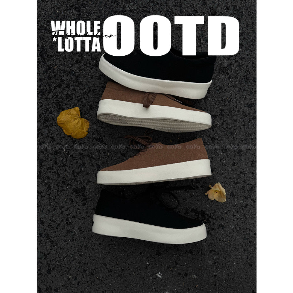 25 new minimalist style board shoes bright colored board shoes men s versatile niche suede low top board shoes image 2