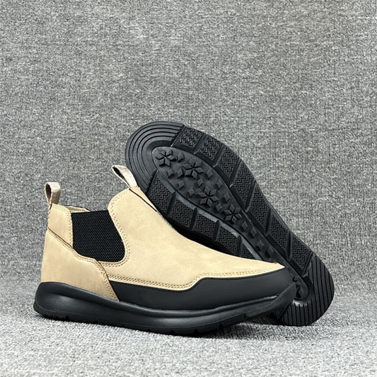 Japanese single women s shoes single boots casual Chelsea sports short boots waterproof non slip lightweight thick soled women s boots for autumn and winter