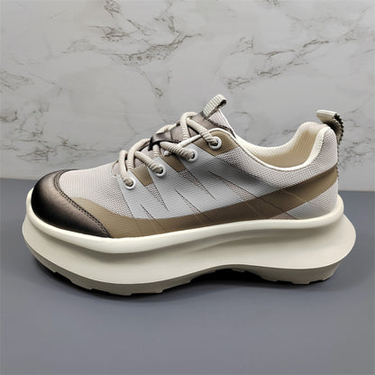 European Station Thick soled Trendy Brand Men s Shoes Sports Leisure Versatile Breathable Lightweight Running Shoes Comfortable Height Raising Dad s Shoes for Men image 5