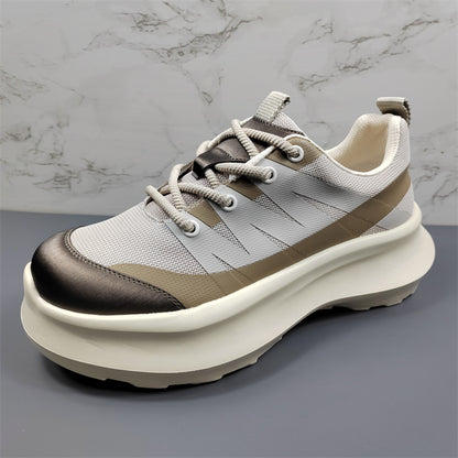 European Station Thick soled Trendy Brand Men s Shoes Sports Leisure Versatile Breathable Lightweight Running Shoes Comfortable Height Raising Dad s Shoes for Men image 9