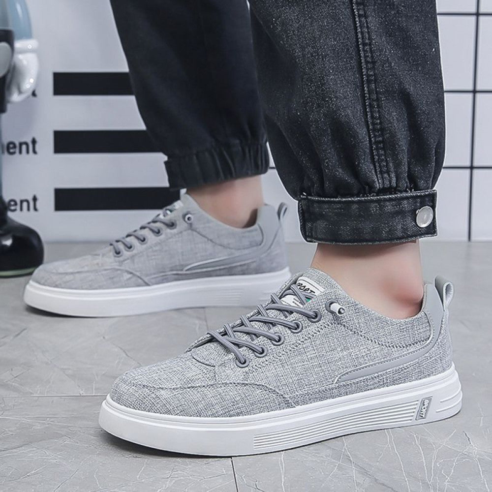 Men s shoes spring 2024 new sports casual cloth shoes men s work canvas men s linen flat shoes image 83
