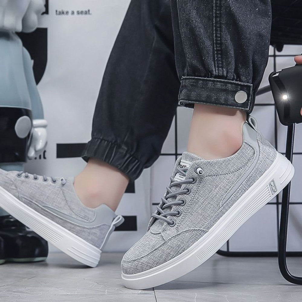 Men s shoes spring 2024 new sports casual cloth shoes men s work canvas men s linen flat shoes image 84