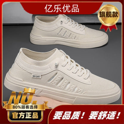 Men s shoes spring 2024 new sports casual cloth shoes men s work canvas men s linen flat shoes image 66