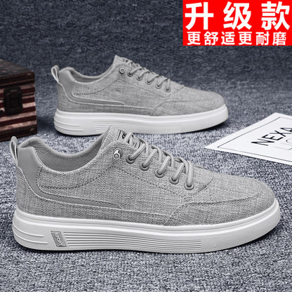 Old Beijing Cloth Shoes 2025 Summer Breathable Soft soled Work Shoes for Men Retro Lightweight Casual Board Shoes for Men