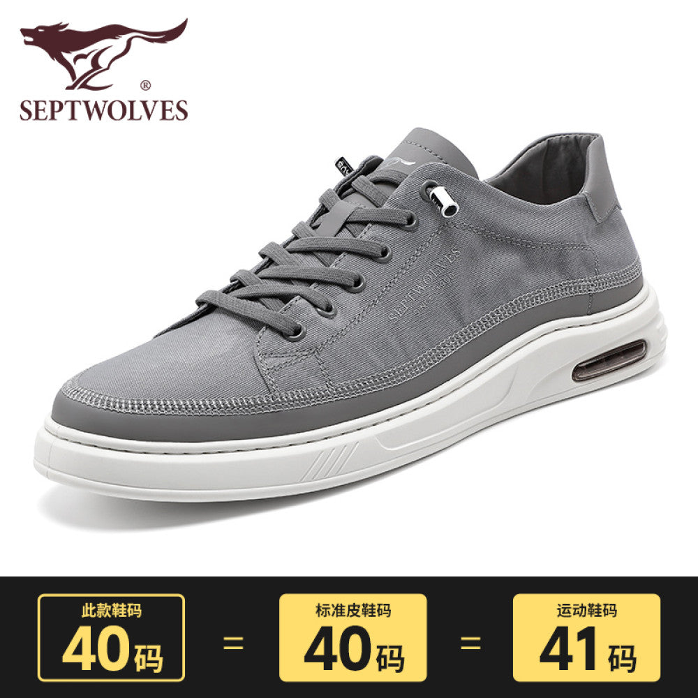 Septwolves men s canvas shoes summer new casual flat shoes men s low top lazy cloth shoes men s breathable sneakers image 25