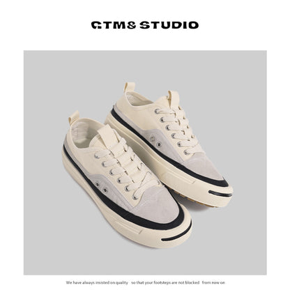 Kaikouxiao canvas shoes low top men s Japanese retro casual shoes versatile Korean version of Hong Kong style street summer trendy shoes for men image 17