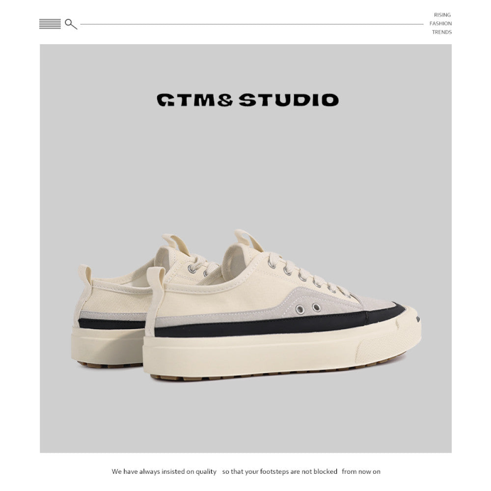 Kaikouxiao canvas shoes low top men s Japanese retro casual shoes versatile Korean version of Hong Kong style street summer trendy shoes for men image 18